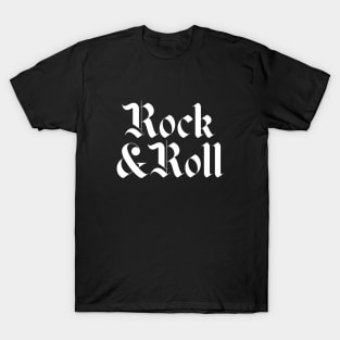 rock and roll typography design T-Shirt